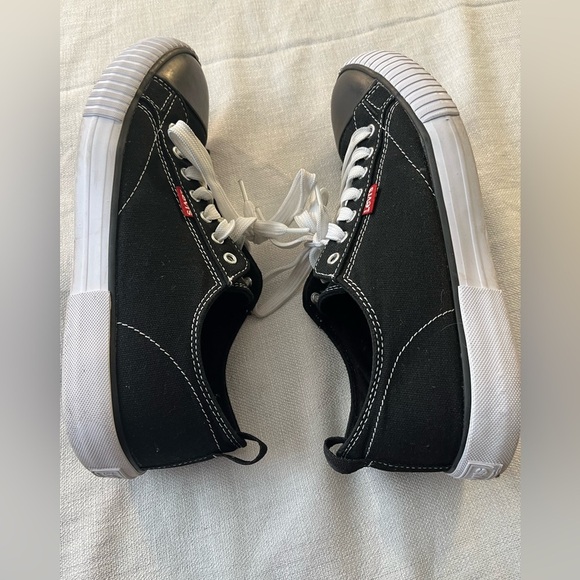 Levi’s Men’s Black Anikin -C-CVS Low Top Sneakers Canvas Size US 9.5 - Picture 10 of 13